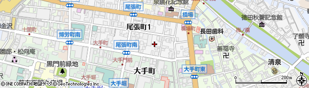 尾張町児童公園周辺の地図