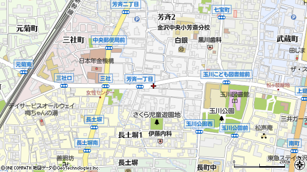 〒920-0862 石川県金沢市芳斉の地図