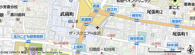 中屋食品株式会社　近江町市場店周辺の地図