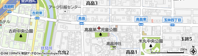 石川県金沢市高畠周辺の地図
