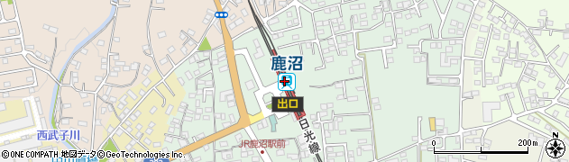 栃木県鹿沼市周辺の地図