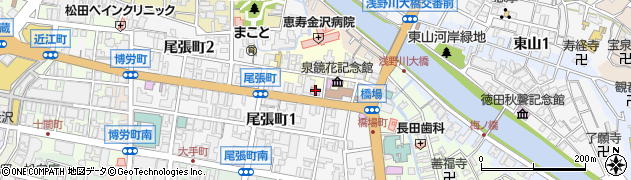 金沢市役所　教育・文化周辺の地図