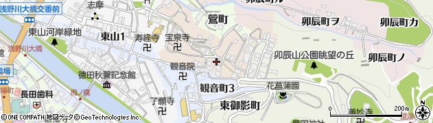 石川県金沢市子来町55周辺の地図