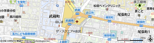 近江町いちば館駐車場周辺の地図