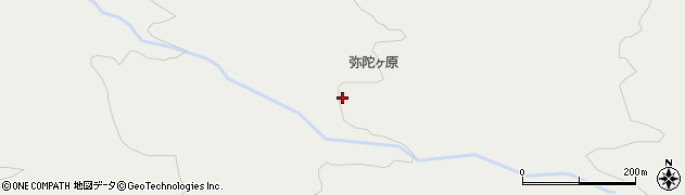 弥陀ケ原周辺の地図