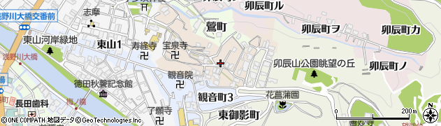 石川県金沢市子来町13周辺の地図