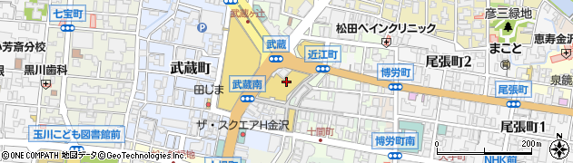 石川県金沢市青草町周辺の地図