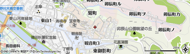 石川県金沢市子来町14周辺の地図