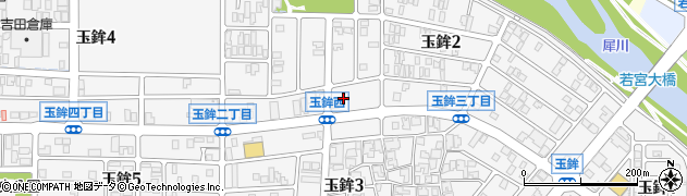 石川県金沢市玉鉾周辺の地図