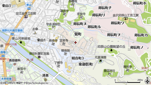 〒920-0836 石川県金沢市子来町の地図
