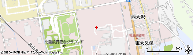 富山県富山市西大沢周辺の地図
