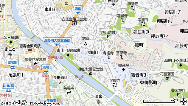 〒920-0831 石川県金沢市東山の地図