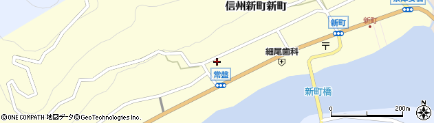 長野県長野市信州新町新町（西上町）周辺の地図