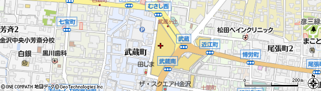 金沢エムザ周辺の地図