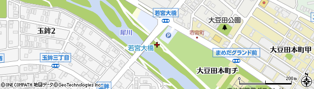 若宮大橋周辺の地図