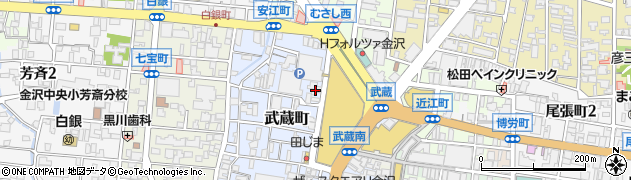 とべーぐる　金沢武蔵町店周辺の地図