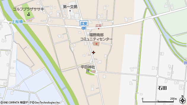 〒939-1534 富山県南砺市広安の地図