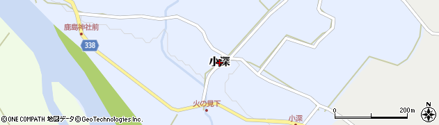 栃木県茂木町（芳賀郡）小深周辺の地図