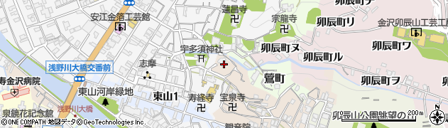 石川県金沢市子来町1周辺の地図