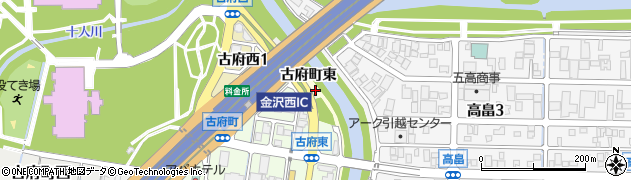 石川県金沢市古府町周辺の地図