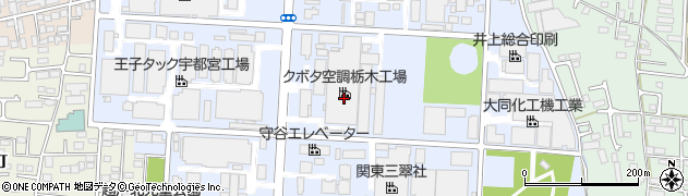 栃木県宇都宮市平出工業団地周辺の地図