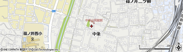 長野県長野市篠ノ井二ツ柳中条1849周辺の地図