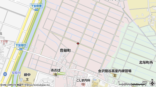 〒920-0372 石川県金沢市豊穂町の地図
