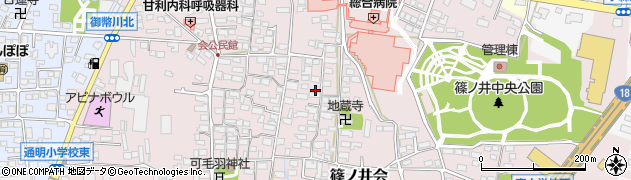 長野県長野市篠ノ井会300周辺の地図
