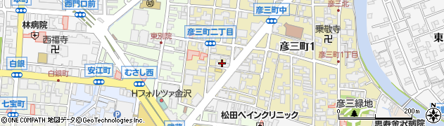 福井調整店周辺の地図