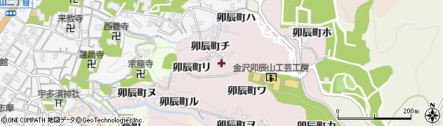 石川県金沢市卯辰町チ25周辺の地図