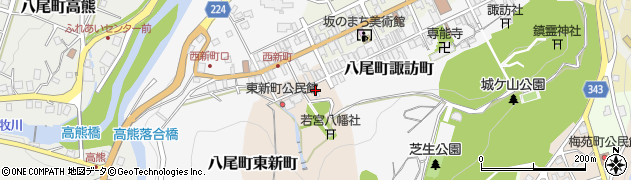 富山県富山市八尾町東新町4065周辺の地図
