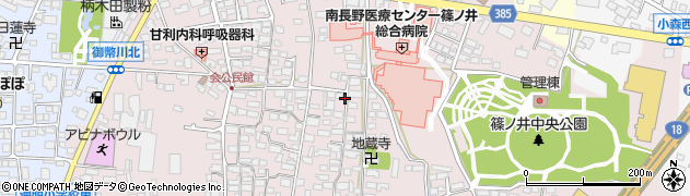 長野県長野市篠ノ井会302周辺の地図
