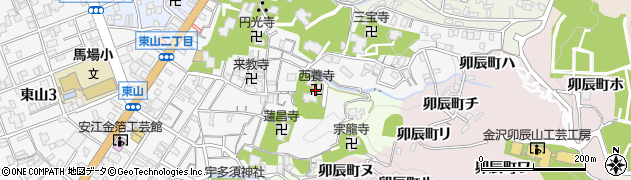 西養寺周辺の地図