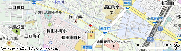 長田町南周辺の地図