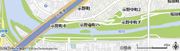 石川県金沢市示野中町ハ周辺の地図