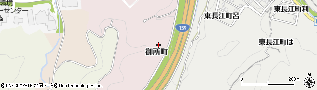 石川県金沢市御所町周辺の地図