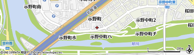 石川県金沢市示野町5周辺の地図