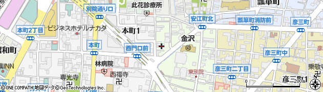 トランクルーム金沢周辺の地図