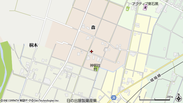 〒939-1546 富山県南砺市森の地図
