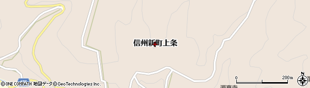 長野県長野市信州新町上条周辺の地図