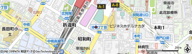 蝶理株式会社　北陸支店繊維原料部周辺の地図