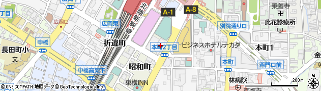 東京アカデミー金沢校　看護医療予備校金沢校周辺の地図