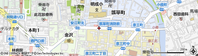 瓢箪町周辺の地図
