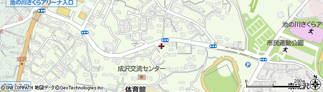 茨城県日立市中成沢町周辺の地図