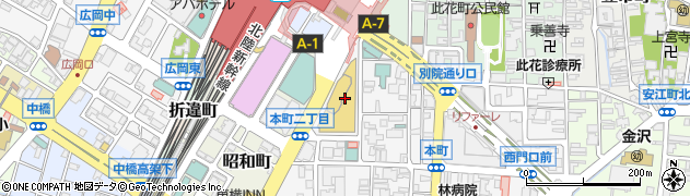 カナフレックスコーポレーション株式会社　金沢営業所周辺の地図