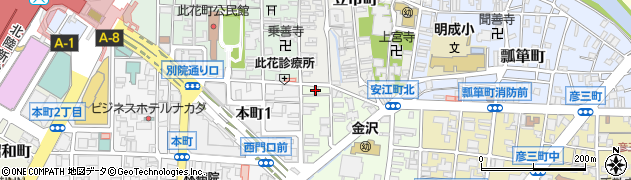 石川県金沢市安江町19周辺の地図