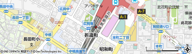 石川県金沢市柳町周辺の地図