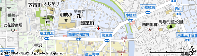 石川県金沢市瓢箪町周辺の地図