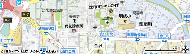 石川県金沢市笠市町5周辺の地図