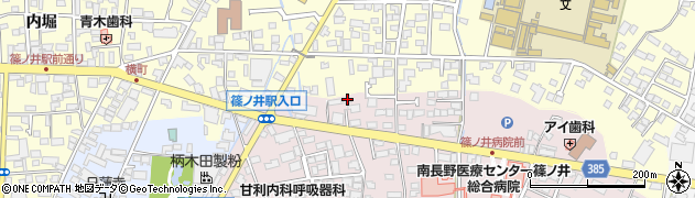 篠ノ井長生館周辺の地図